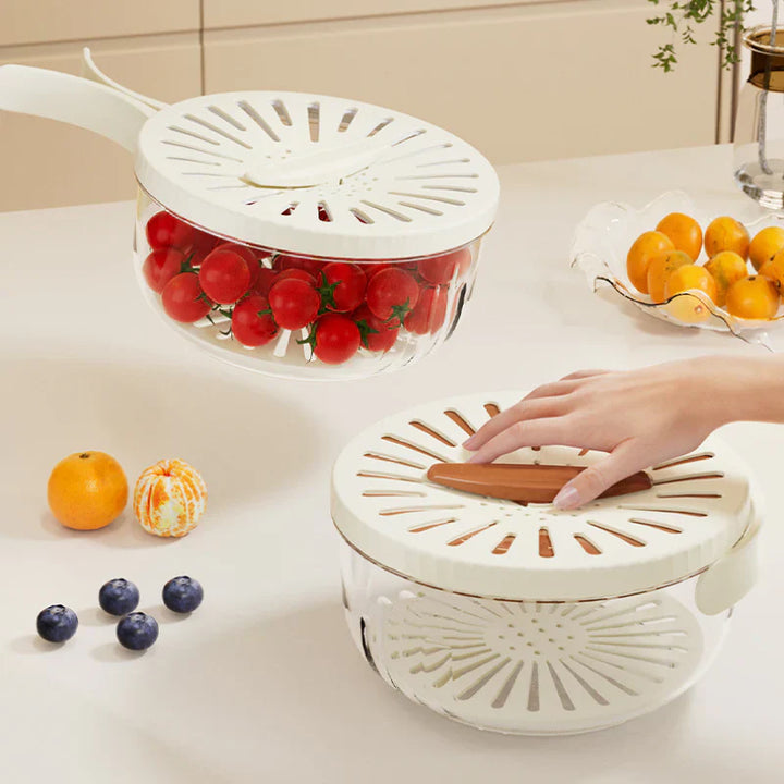 Ultimate Draining Rack | Fruit Bowl with Drip Tray