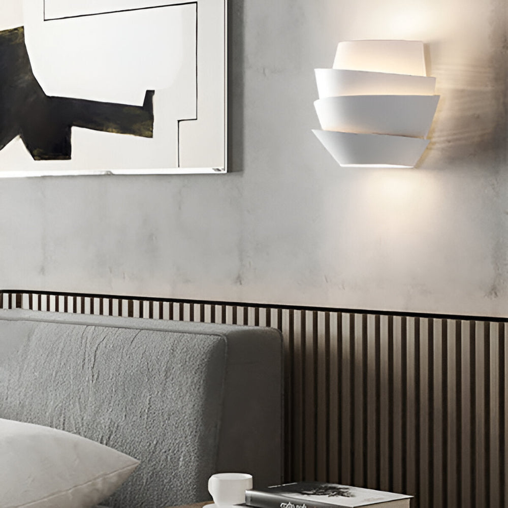 Modern Scandinavian Wall Lamp | Minimalist Design in Iron with Double Light Points