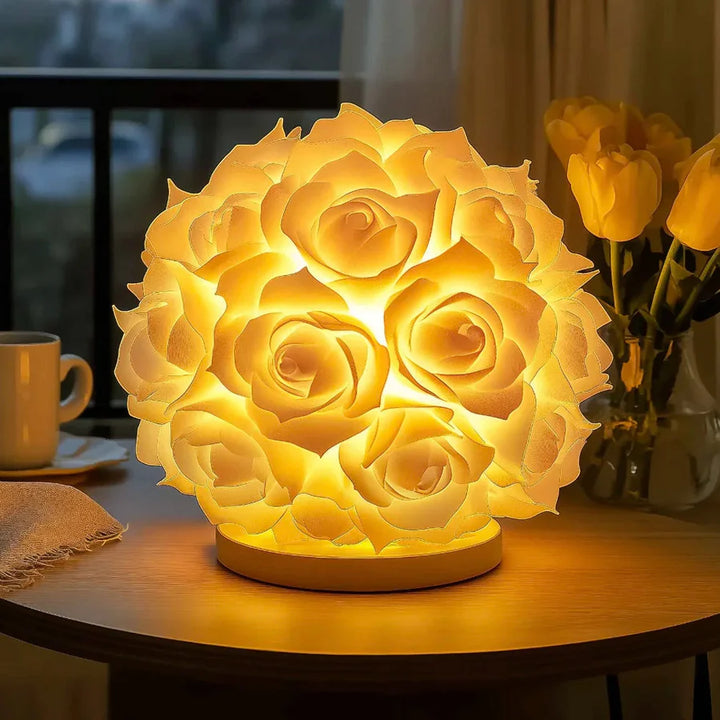 GlowRose™ | Sfeervolle rozenlamp met warme gloed