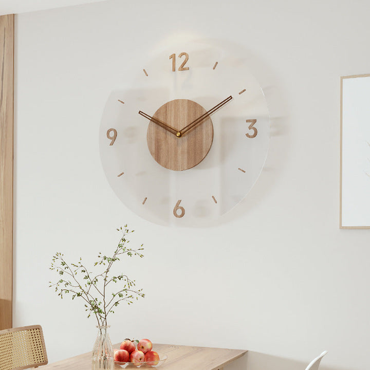 Scandinavian Wooden Wall Clock | Silent | Minimalist Design