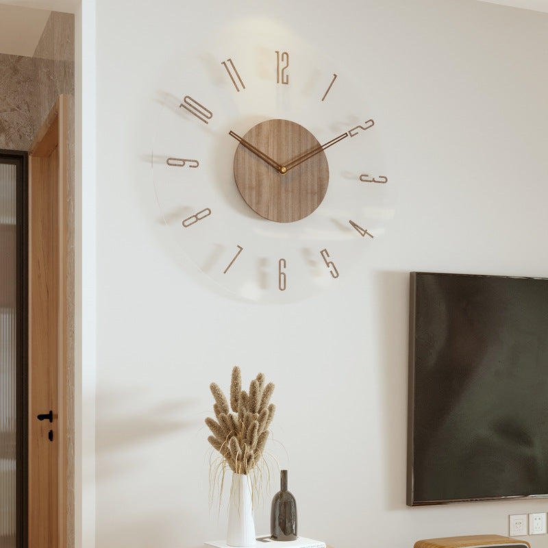 Scandinavian Wooden Wall Clock | Silent | Minimalist Design