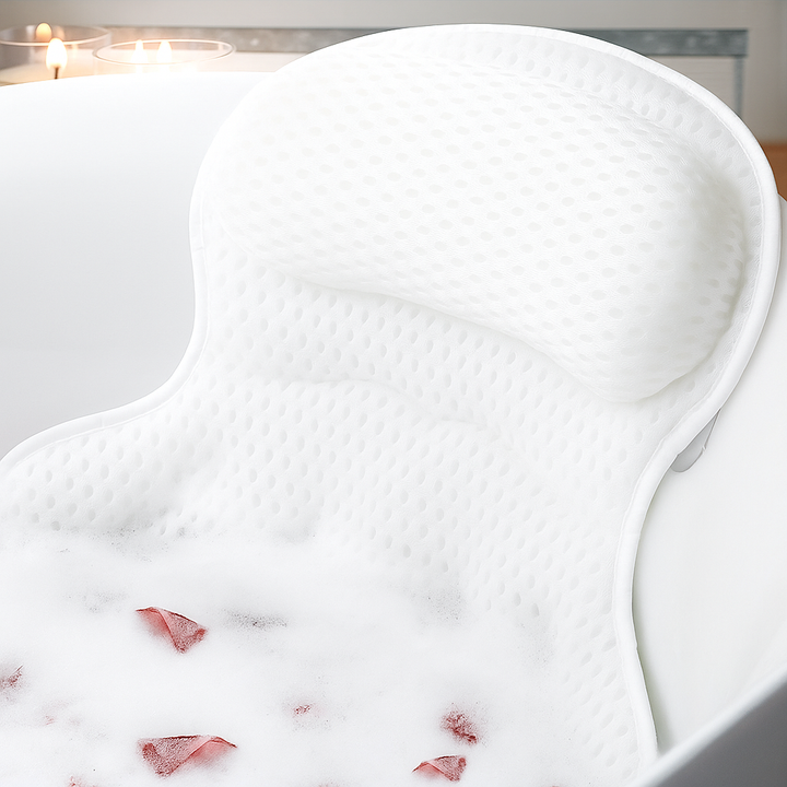 LuxieSpa™ 4D Bath Pillow | Ultra Comfort &amp; Quick-Drying