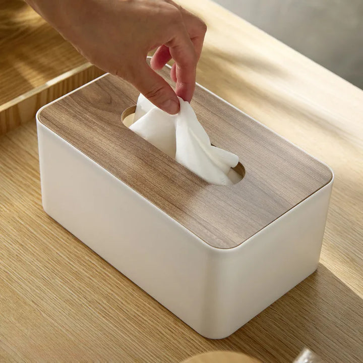 Bamboo Tissue Box | Minimalist Design