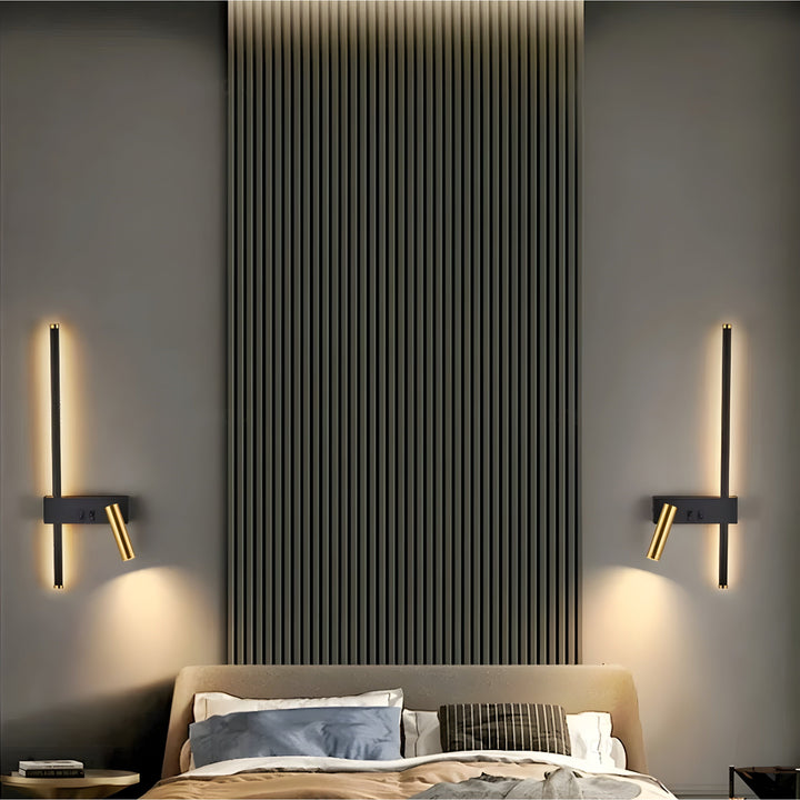 Duo | Minimalist Wall Lamp with Switch &amp; LED