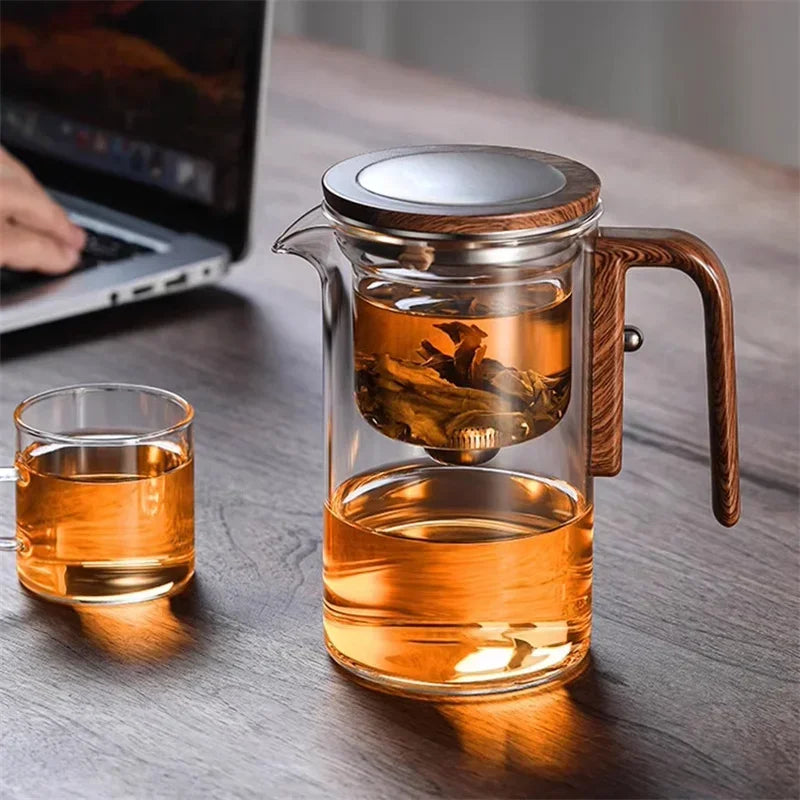 Designer Glass Teapot with Strainer | Infuser Teapot for Tea Lovers