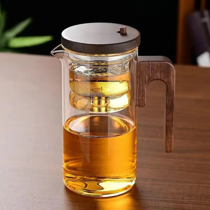 Designer Glass Teapot with Strainer | Infuser Teapot for Tea Lovers