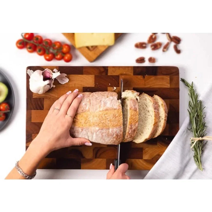 AcaciaPlus | Double-sided Wooden Cutting Board with Drainage System