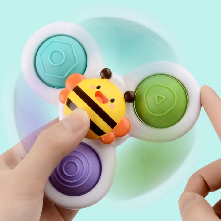 BabySpin™ | Set of 3 Suction Cup Spinner Toys | Soothing &amp; Educational