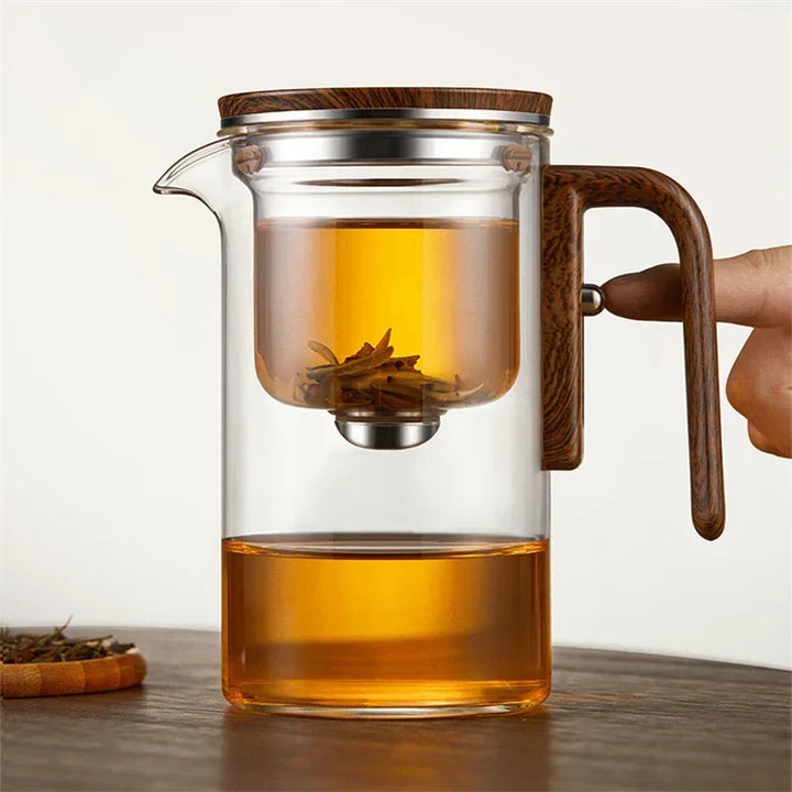 Designer Glass Teapot with Strainer | Infuser Teapot for Tea Lovers