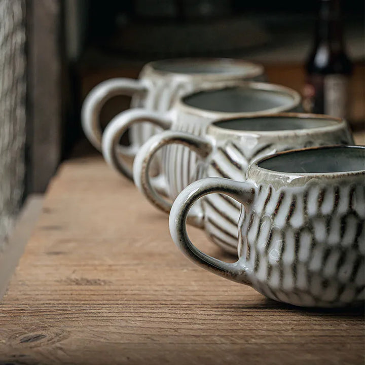 Scandinavian Ceramic Cup Set | Handmade | Set of 2 | 200 ml