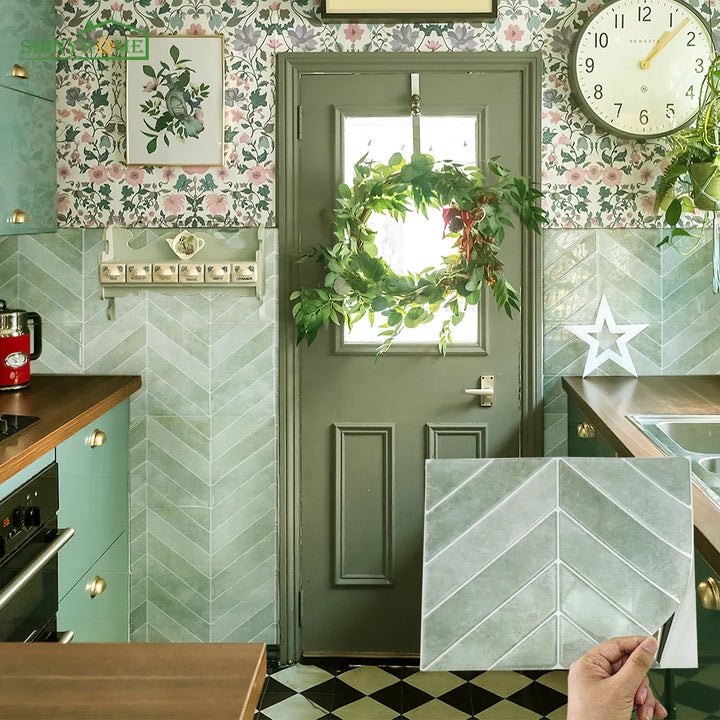 Mosaic Tiles Bathroom Herringbone | Luxury &amp; Sustainable Wall and Floor Tiles