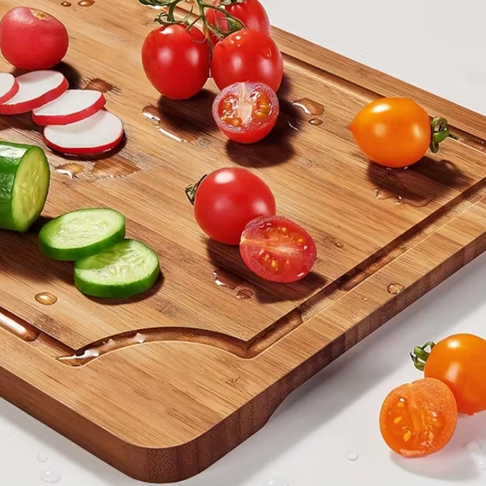3-Piece Bamboo Cutting Board Set | Sustainable Wooden Cutting Boards in 3 Sizes