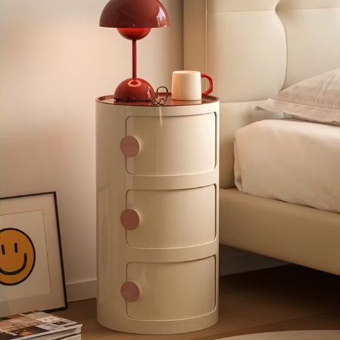 FlexiStore™ Multifunctional Bedside Table | Portable Storage Cabinet with Drawer