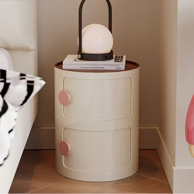 FlexiStore™ Multifunctional Bedside Table | Portable Storage Cabinet with Drawer