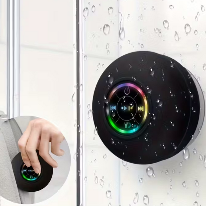 AquaBeats™ LED Bathroom Speaker – Wireless &amp; Water Resistant
