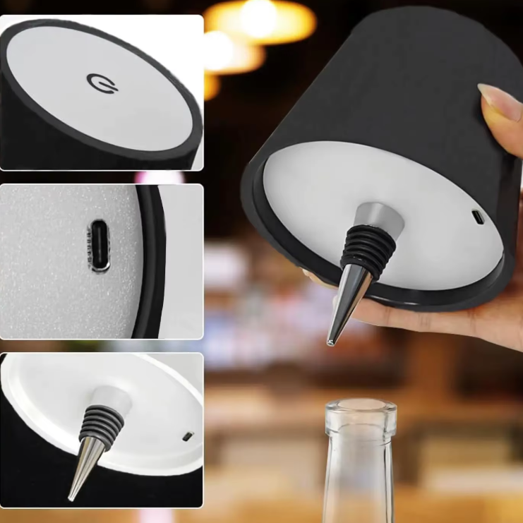 BottleGlow™ Wireless Wine Bottle Light | USB-C &amp; Touch Dimmer