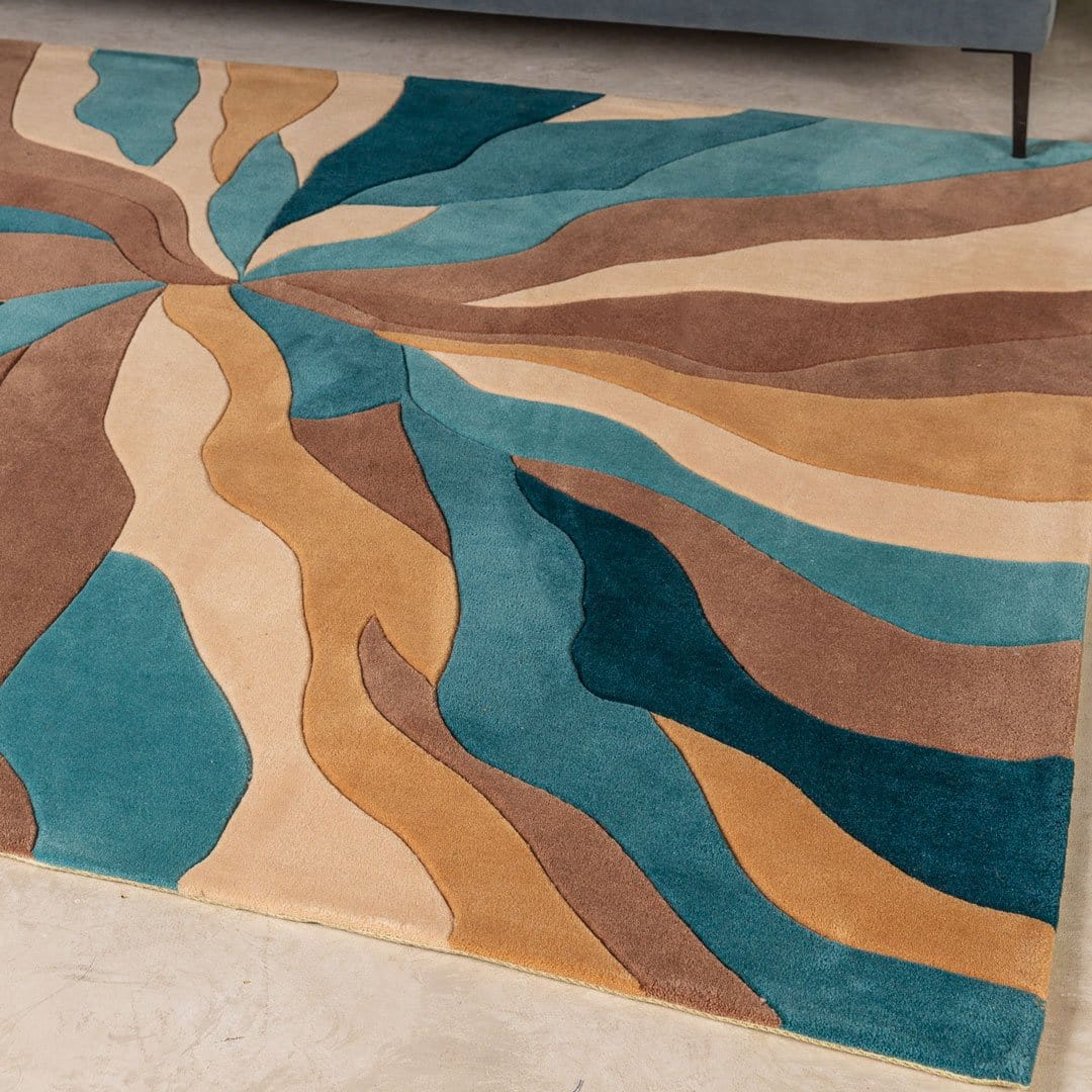 Twine | Handmade Acrylic Rug with Abstract Design – Soft Colors &amp; Relaxing Atmosphere