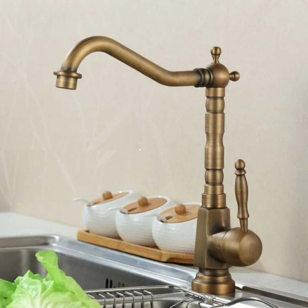 Brass Kitchen Faucet | The perfect 360° swivel sink faucet