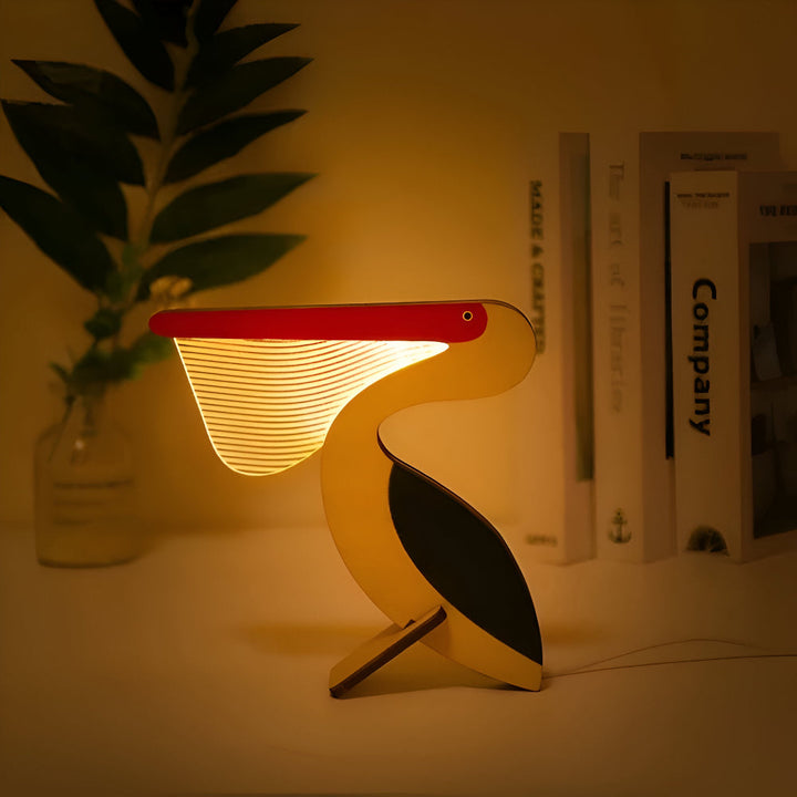 Wildlife™ LED Acrylic Lamp | Mood Lamp with Wooden Base (USB)