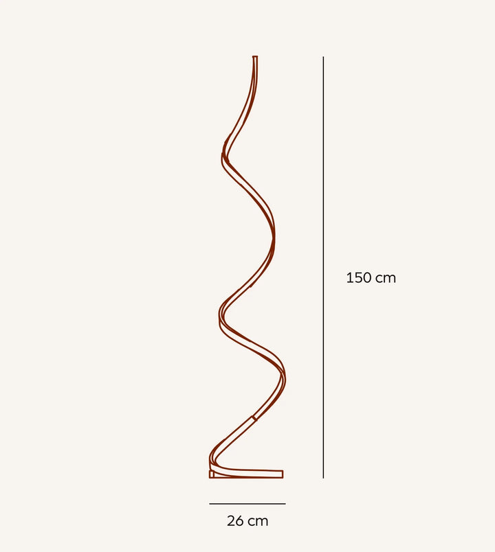 Wynd™ LED Floor Lamp | Dimmable Standing Lamp with Foot Switch | 150 cm High