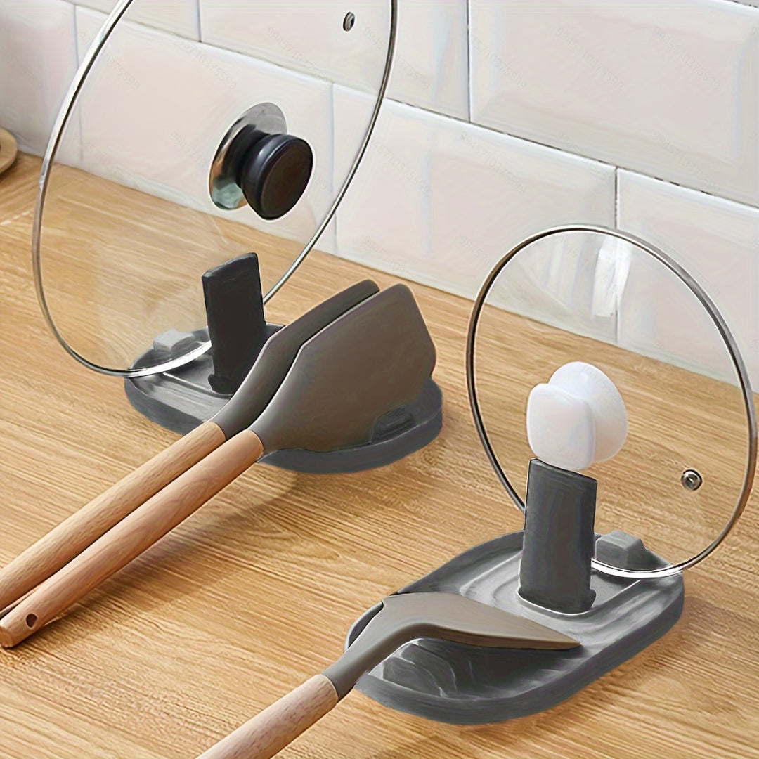 Kitchen Organizer | Lid &amp; Spoon Holder with Non-Slip Base
