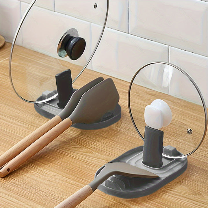 Kitchen Organizer | Lid &amp; Spoon Holder with Non-Slip Base