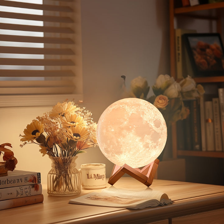 Moon Lamp Bedroom | Atmospheric night light with 128 colors