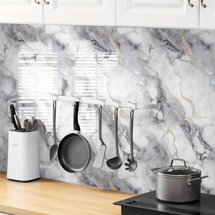 MarbleStick | Self-Adhesive Faux Marble Wall Tiles – Pack of 10