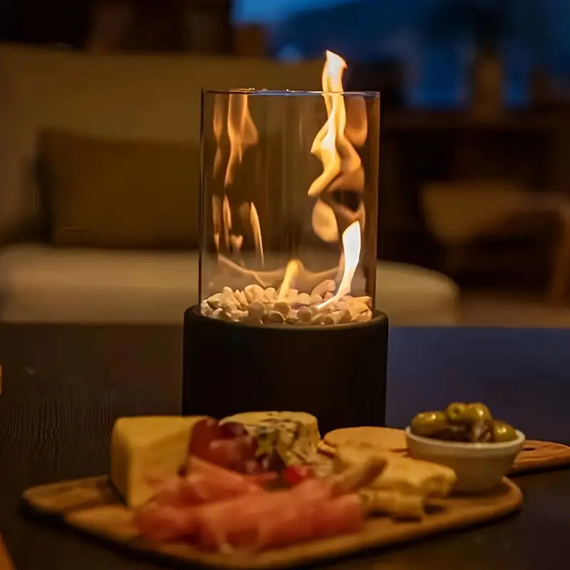 LumiFlame | Modern Portable Fireplace | Clean, Smoke-Free &amp; Atmospheric Design