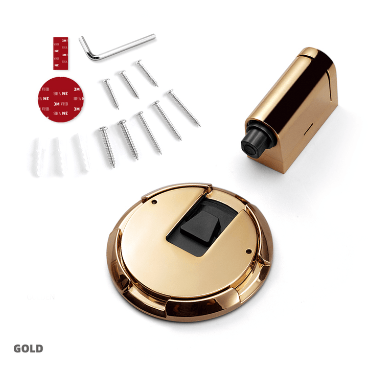 Butée de porte mécanique | Arrêt de porte verrouillable en alliage massif de zinc