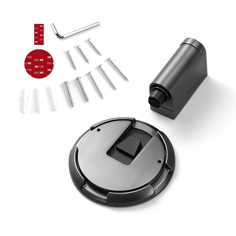 Butée de porte mécanique | Arrêt de porte verrouillable en alliage massif de zinc