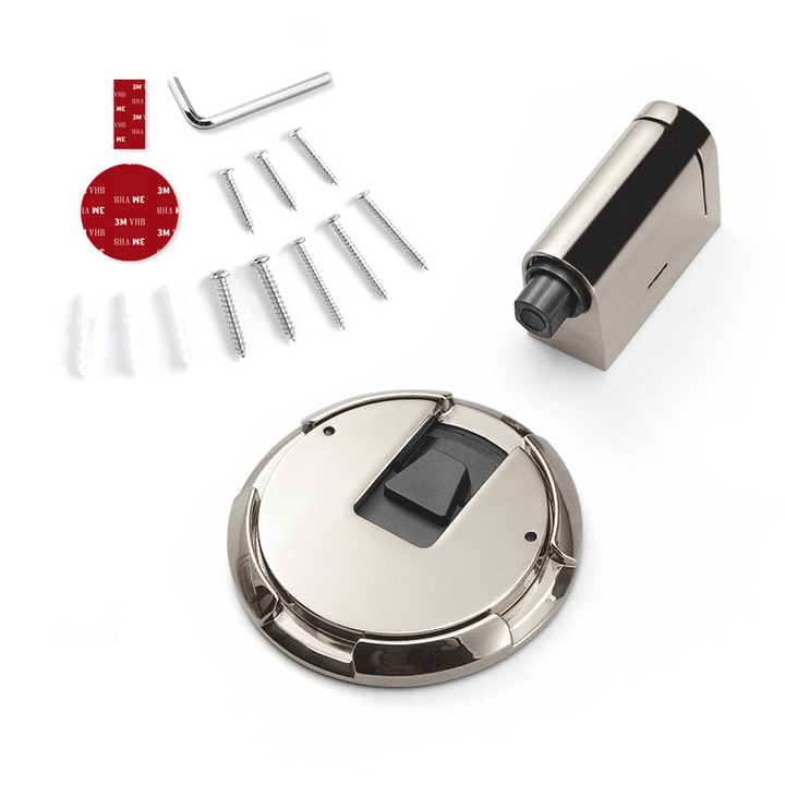 Butée de porte mécanique | Arrêt de porte verrouillable en alliage massif de zinc