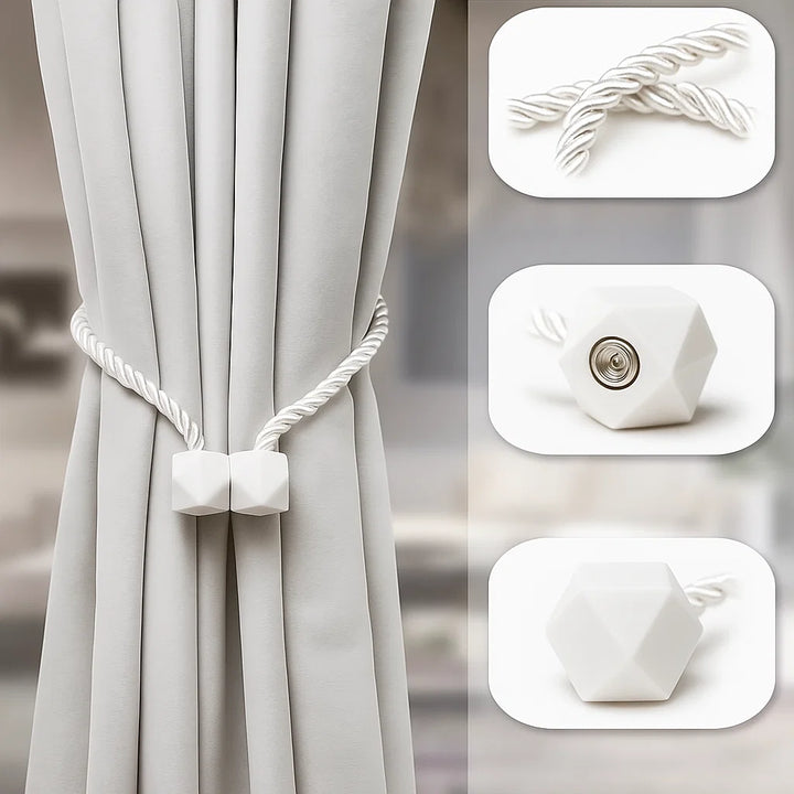 Supports magnétiques pour rideaux | 1 + 1 GRATUIT