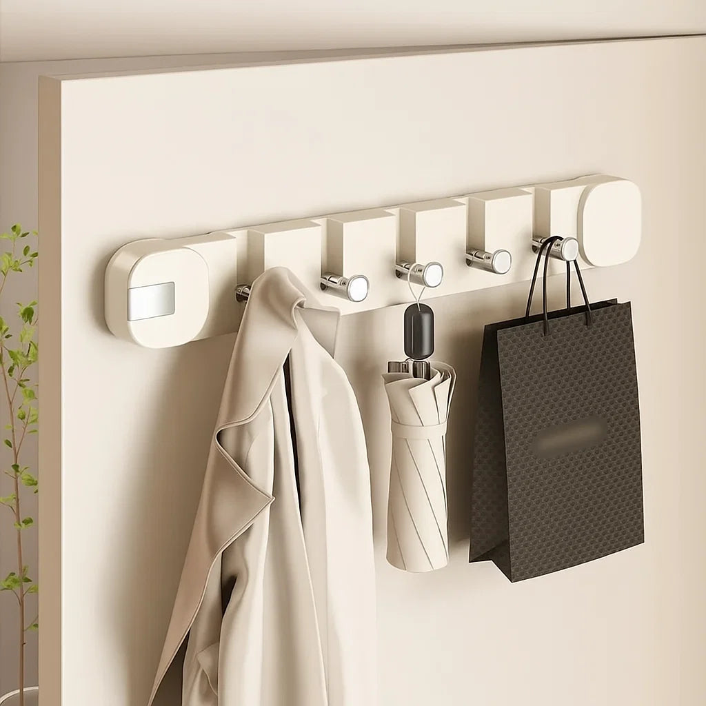 Folding Wall Hook with Suction Cup | No Drilling | Hidden Hooks | 40cm