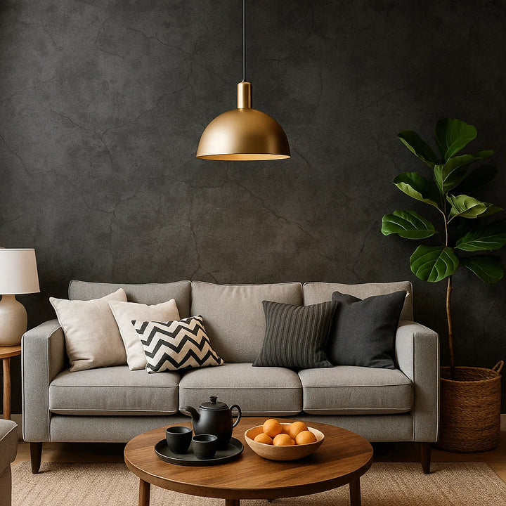 Cemento Nero | Self-adhesive PVC Wallpaper Black