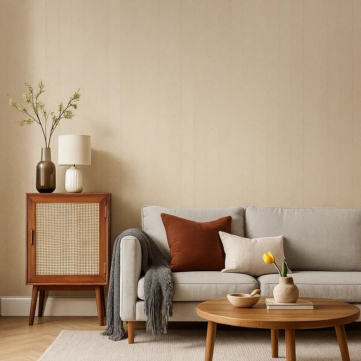 Grattugiare Crema | Self-adhesive PVC Wallpaper Beige