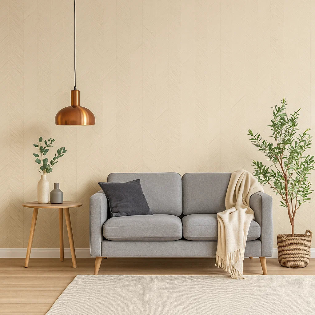 Grattugiare Crema | Self-adhesive PVC Wallpaper Beige