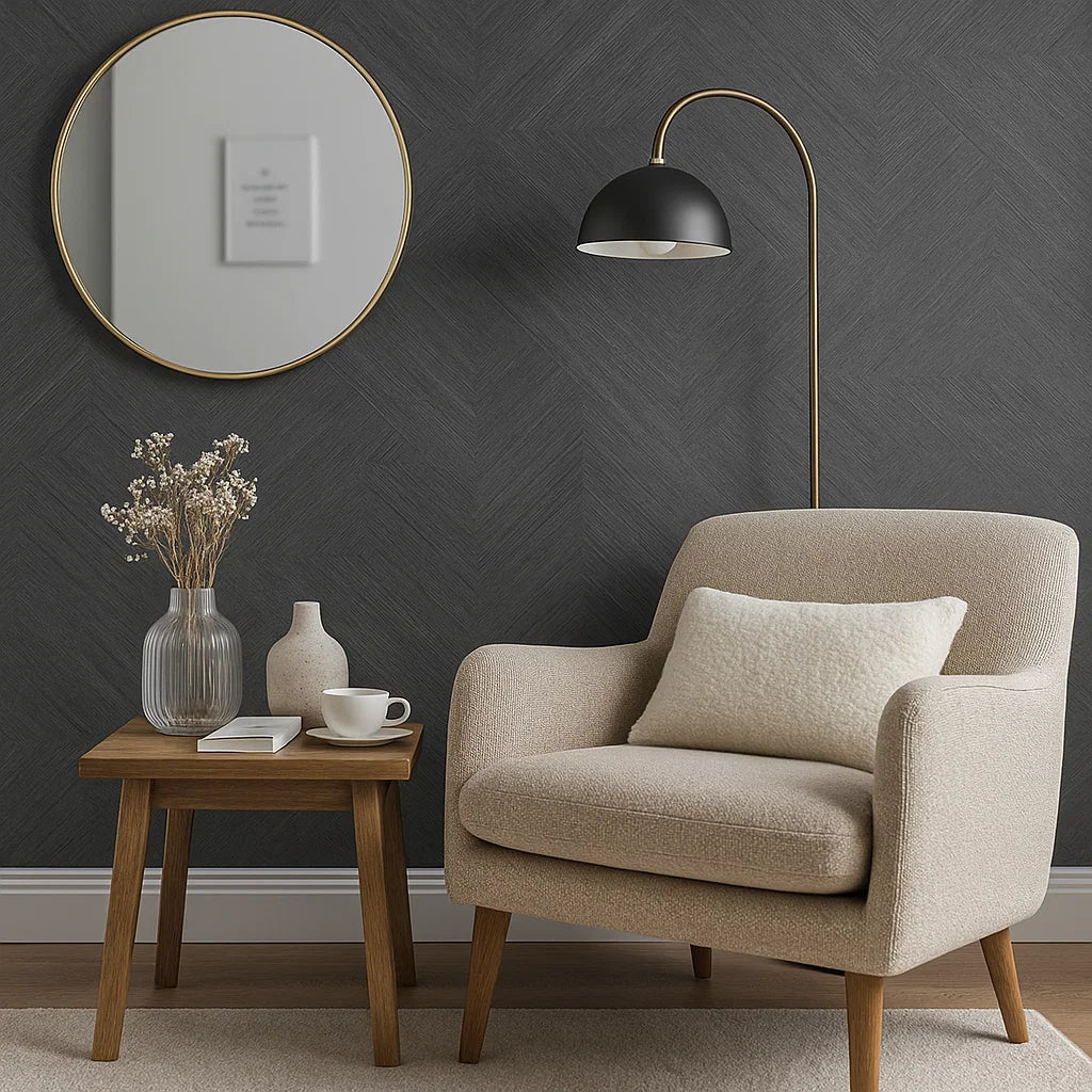 Grattugiare Nero | Self-adhesive PVC Wallpaper