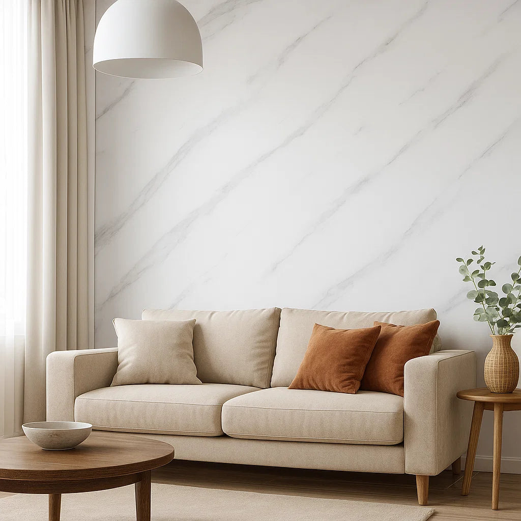 Marmo Bianco Matt | Self-adhesive PVC Wallpaper