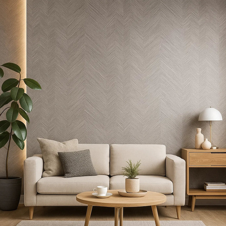 Self-adhesive wallpaper | PVC | Beige Wood
