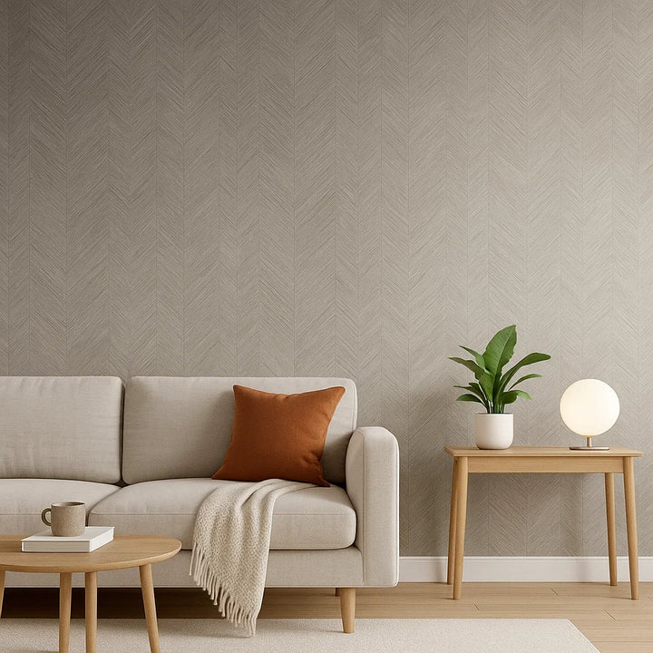 Self-adhesive wallpaper | PVC | Beige Wood