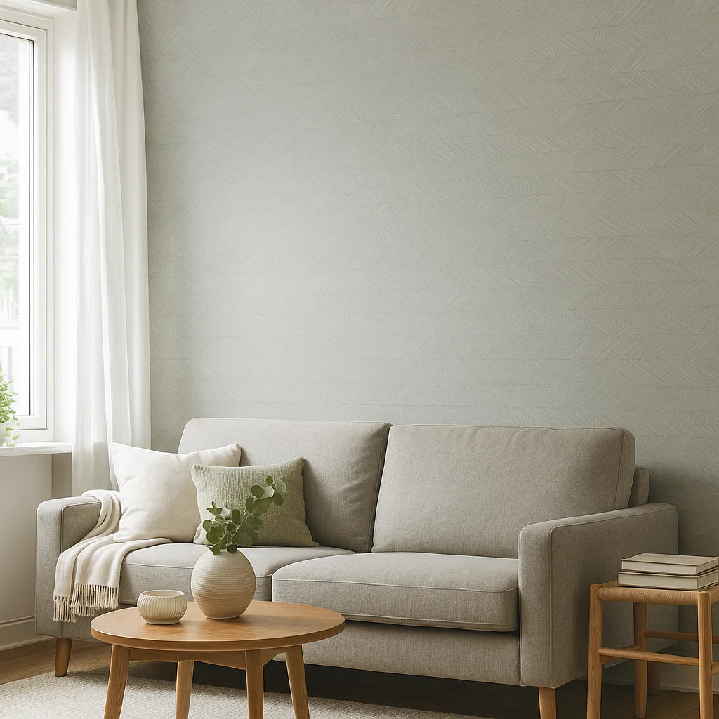 Self-adhesive wallpaper | PVC | Gray