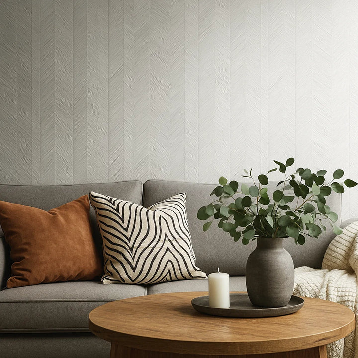 Self-adhesive wallpaper | PVC | Gray