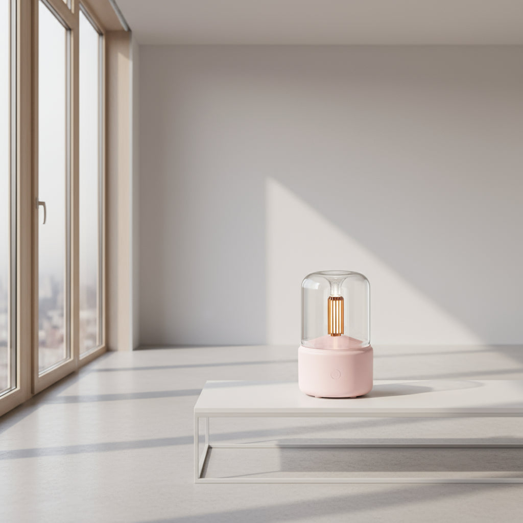 Aromatherapy Candle Diffuser | Soothing LED Flame &amp; Fragrance Diffuser