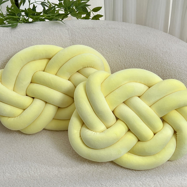 Set of 2 Knot Cushions | Soft, Luxurious Knot Cushions for Sofa &amp; Bed