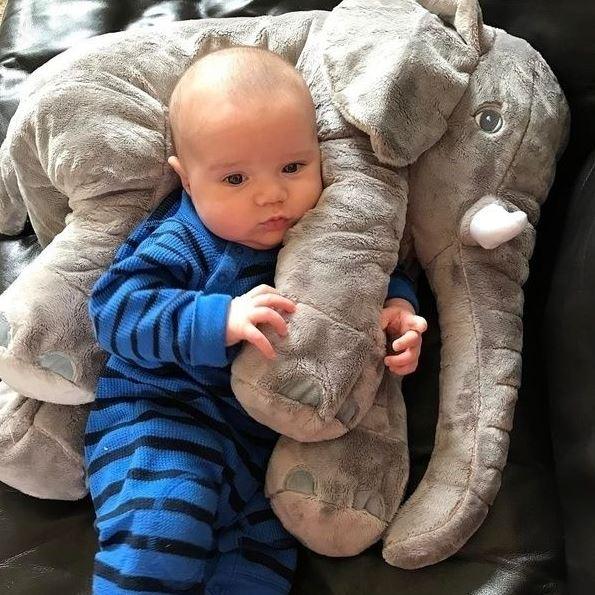 BabyBard™ | Soft Baby Elephant Pillow | Cuddly Comfort &amp; Security