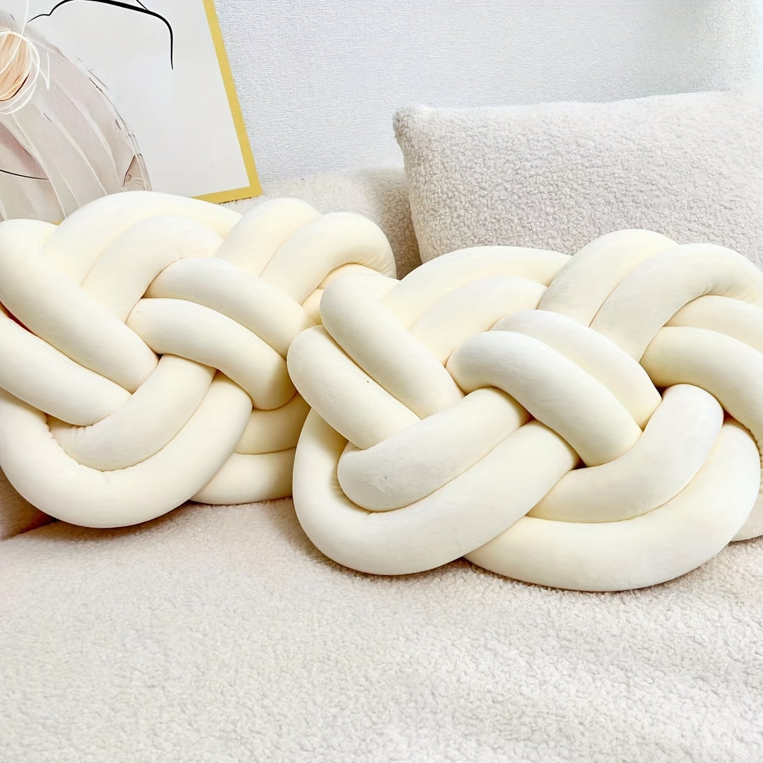 Set of 2 Knot Cushions | Soft, Luxurious Knot Cushions for Sofa &amp; Bed