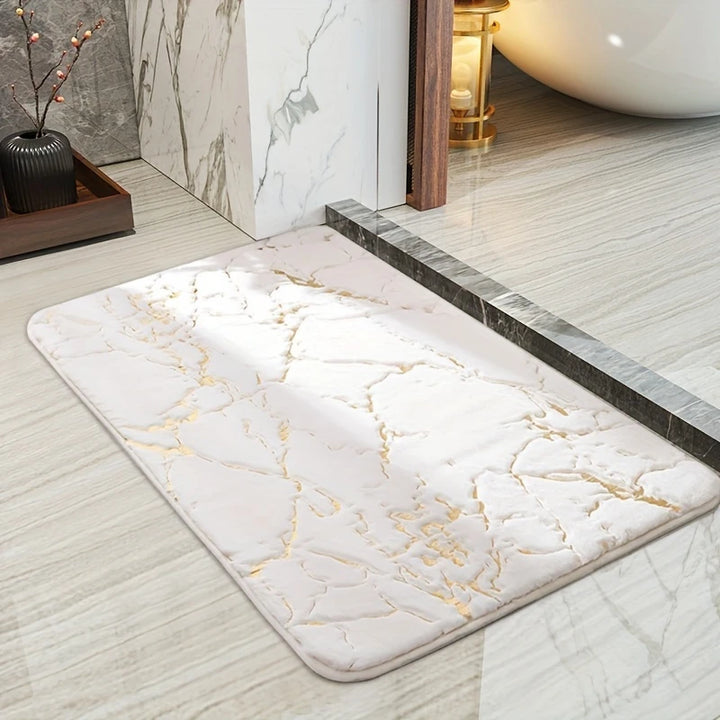Marble Bath Mat | Non-slip and Quick-drying, 60x40 cm