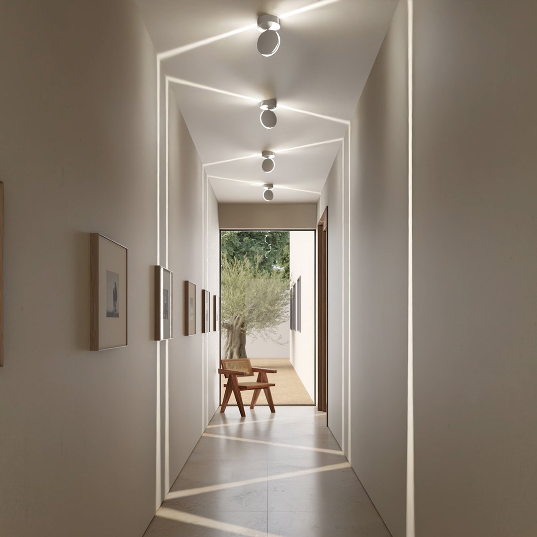 SPECTRA™ LED Wall Lamp | 360° Rotatable Light | Minimalist Matte White | Spectacular Play of Light