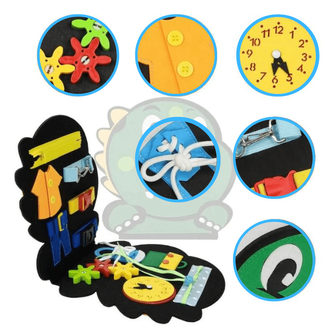 BusyBoard™ Educational Activity Board | Motor &amp; Logic Play Board for Toddlers